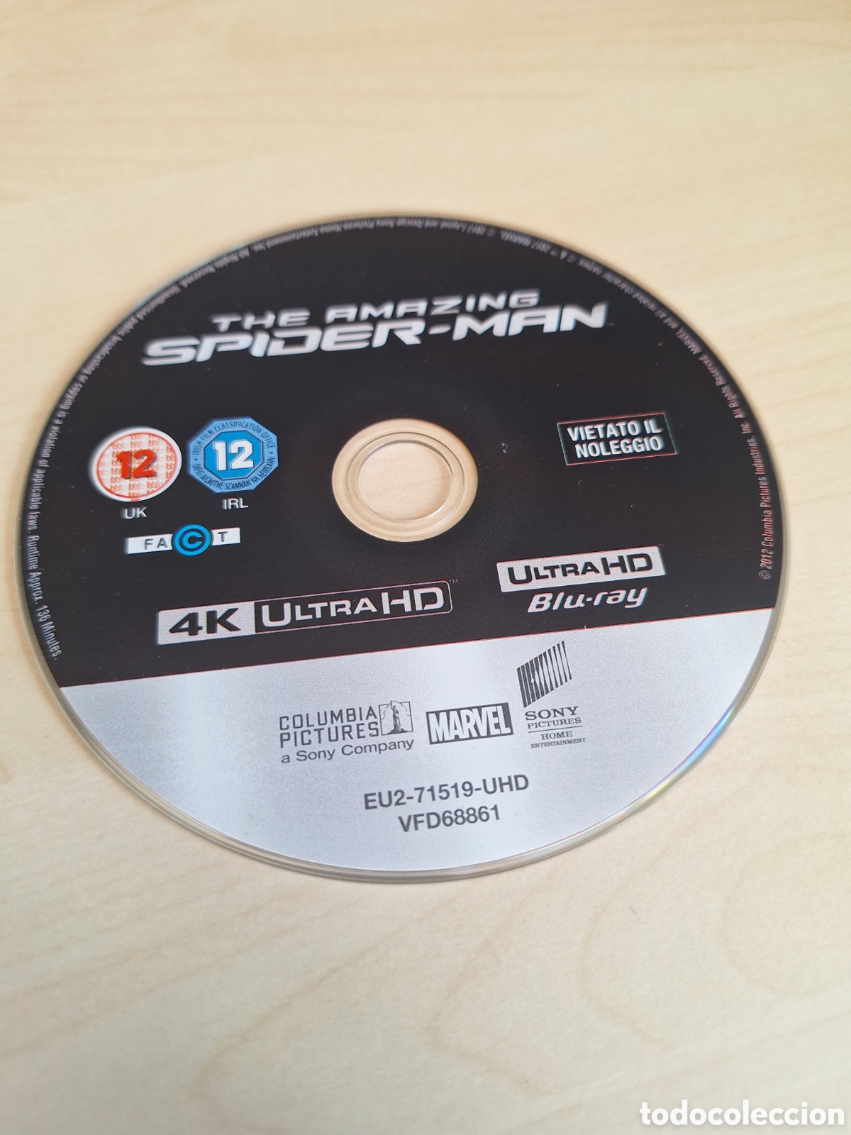 Cine: SB255 the amazing spider-man SOLO DISCO 4K