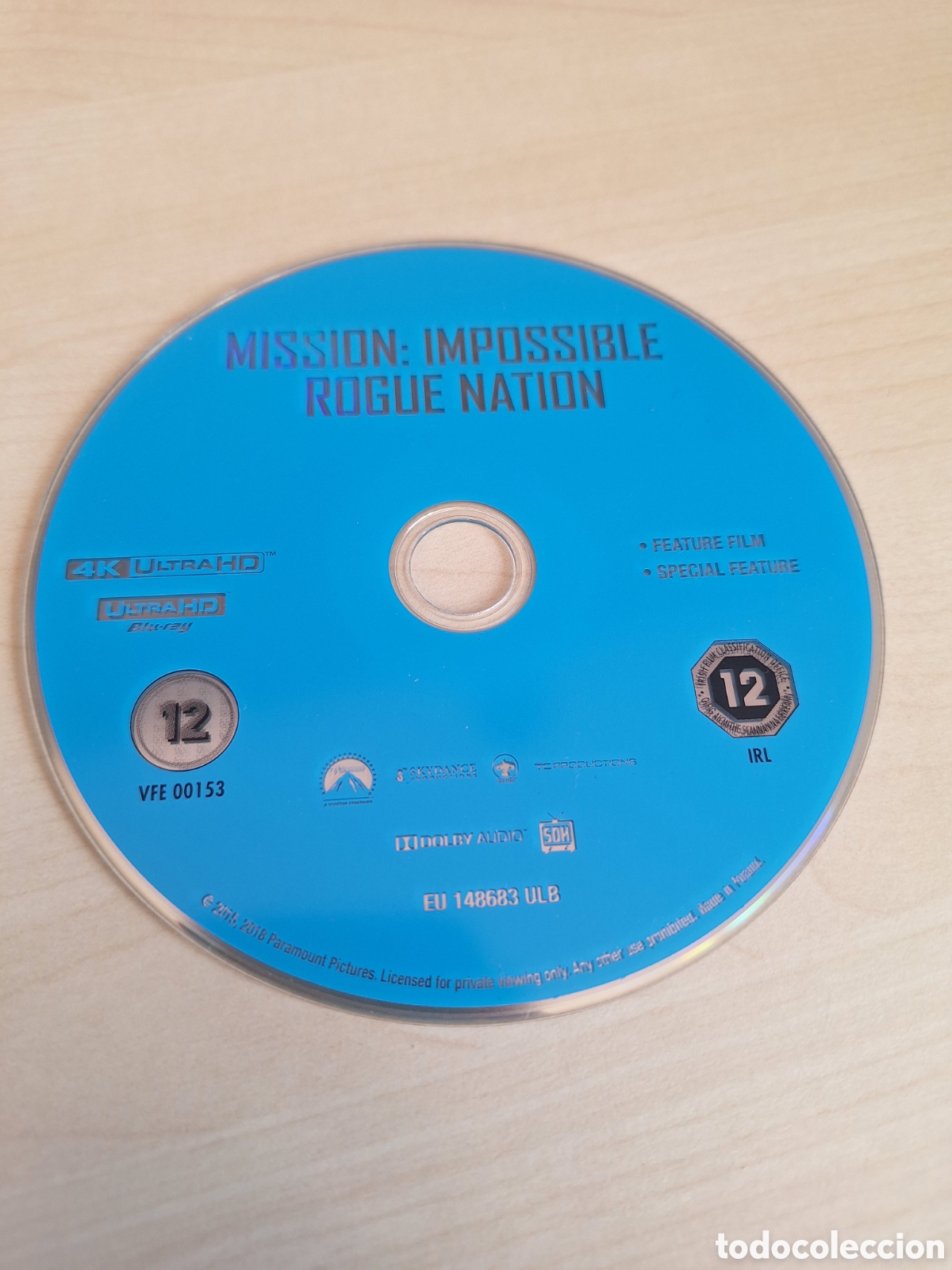 Cine: SB256 mission imposible rogu&eacute; nation SOLO DISCO 4K