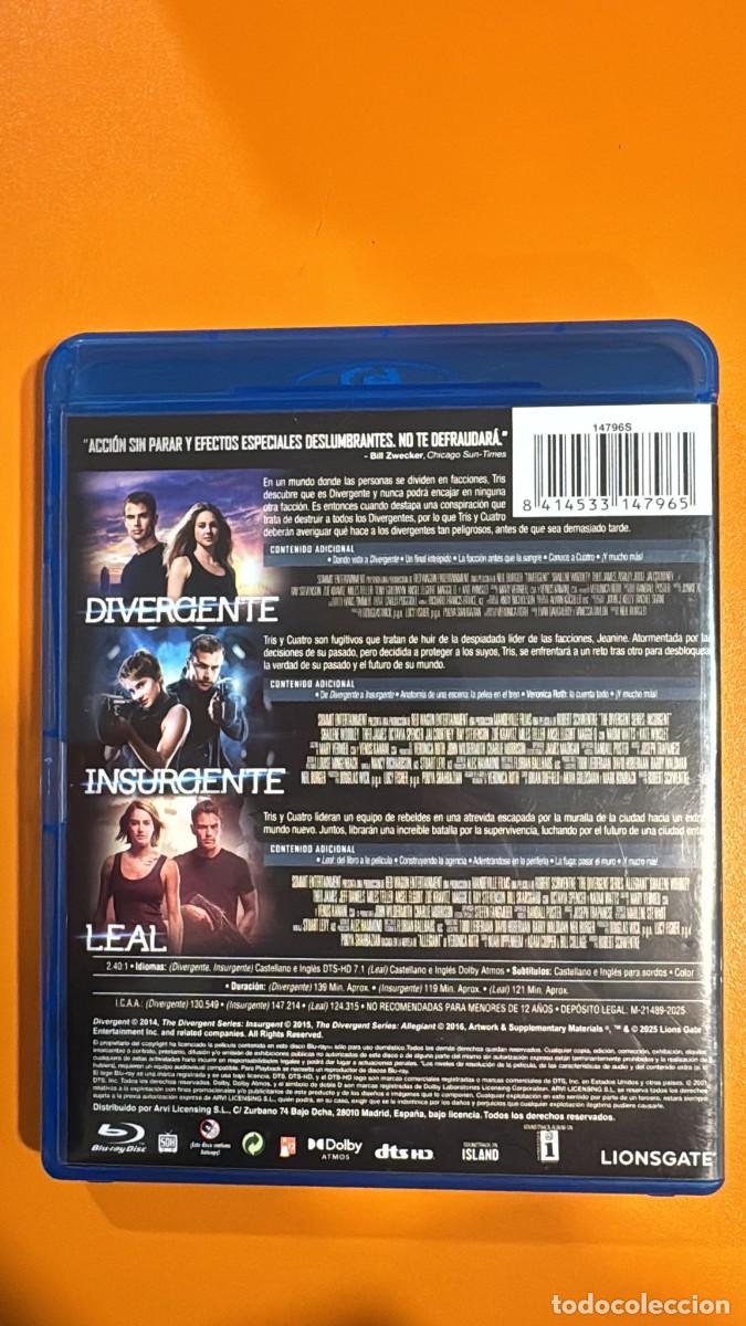Cine: Divergente pack 1-3 (BD) [Blu-ray] - Foto 2