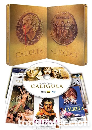 Cine: Cal&iacute;gula (Met&aacute;lica) Edici&oacute;n Limitada con postales - Blu-Ray