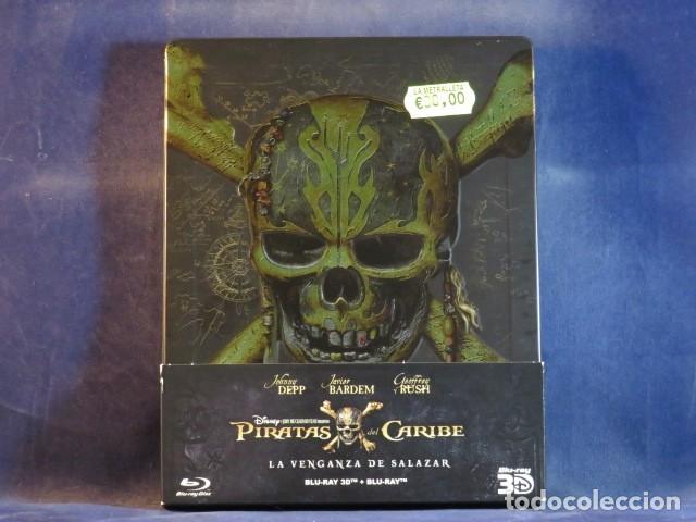 Cine: PIRATAS DEL CARIBE, LA VENGANZA DE SALAZAR - BLU-RAY CAJA MET&Aacute;LICA