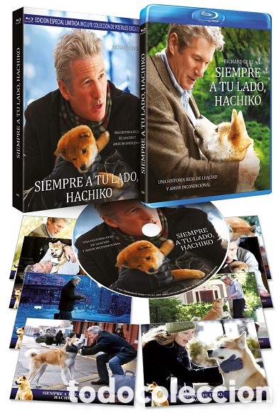 Cine: Siempre A Tu Lado (Hachiko) -Con funda y 8 postales- - Blu-Ray