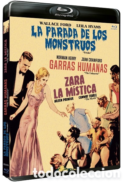 Cine: La Parada De Los Monstruos (Freaks) + Garras Humanas + Zara La M&iacute;stica - Blu-Ray