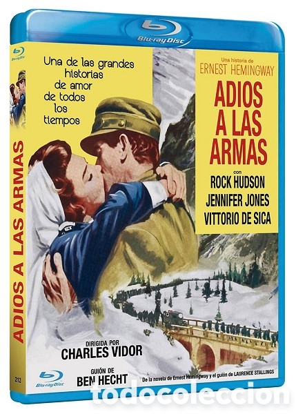 Cine: Adi&oacute;s A Las Armas (Hudson, Jones, De Sica) - Blu-Ray