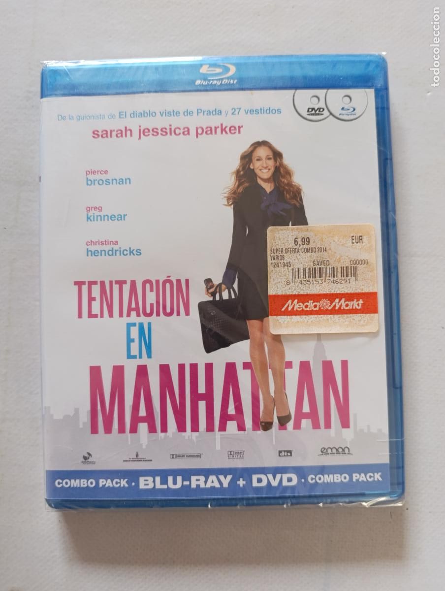 Cine: BLU-RAY + DVD TENTACION EN MANHATTAN - SARAH JESSICA PARKER - NUEVO, PRECINTADO (290)