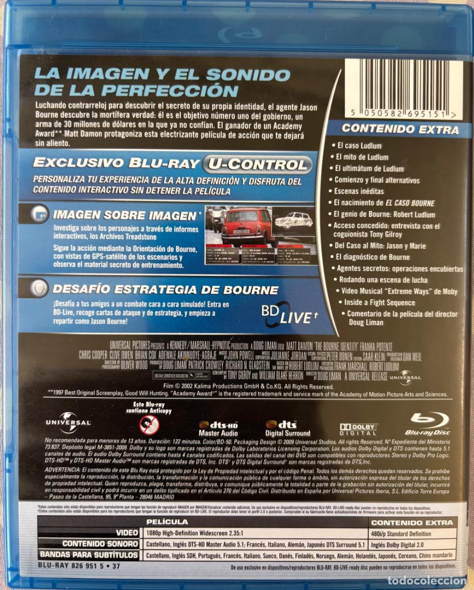 Cine: El caso Bourne (Blu-ray) - Foto 2