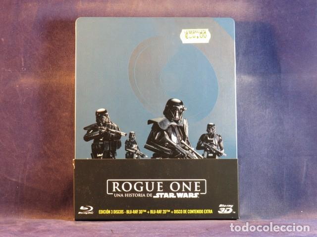 Cine: ROUGUE ONE, UNA HISTORIA DE STAR WARS - 3 BLU-RAY CAJA MET&Aacute;LICA