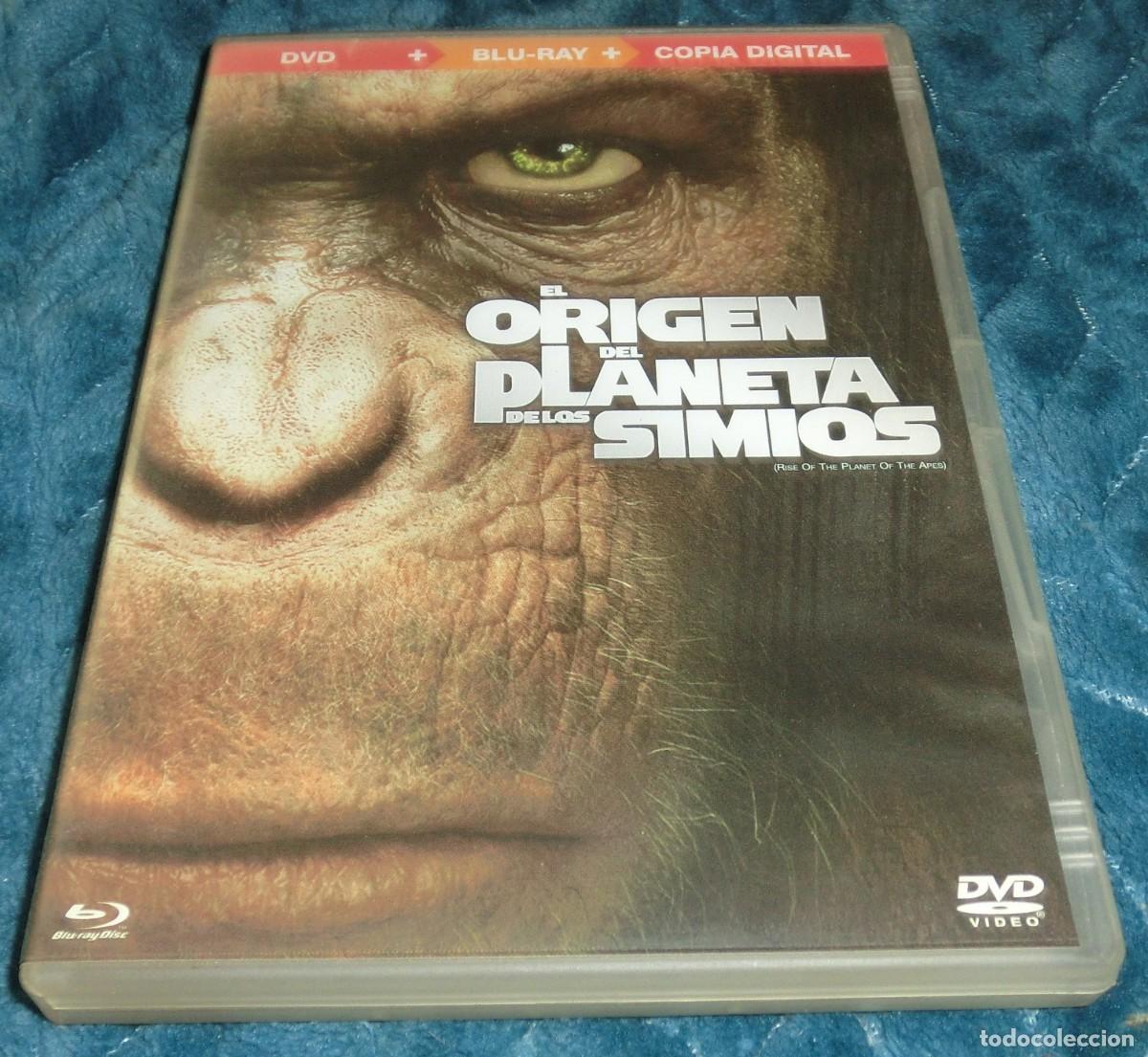 Cine: BLU-RAY + DVD EL ORIGEN DEL PLANETA DE LOS SIMIOS (DE COLECCIONISTA-PERFECTO ESTADO-UN S&Oacute;LO USO)