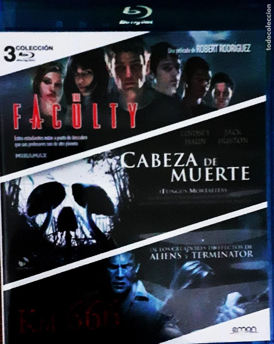 Cine: PACK TRES PELICULAS. THE FACULTY- CABEZA DE MUERTE- KM 666. CINE EN BLU-RAY. COLECCION.