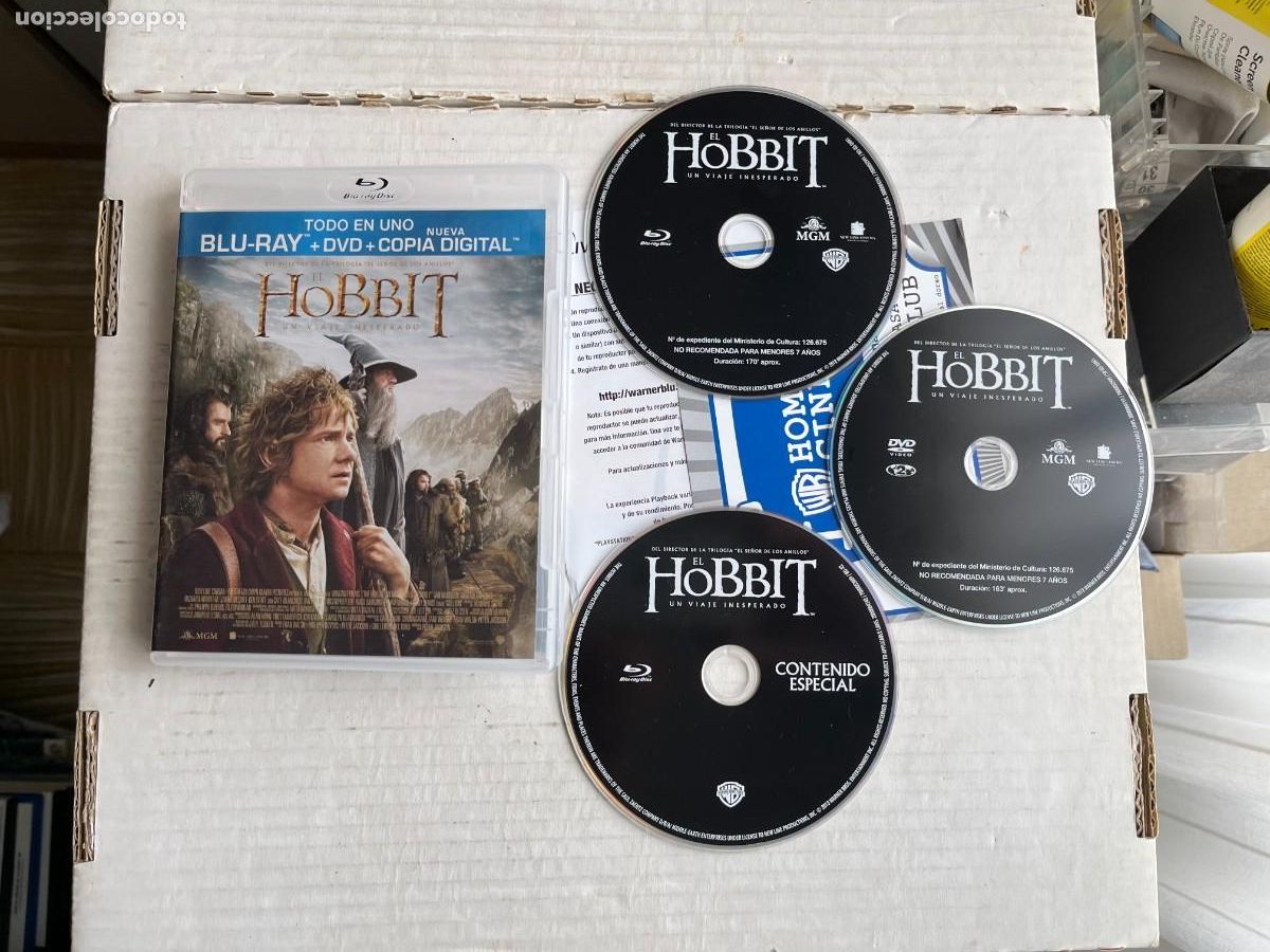 Cine: HOBBIT UN VIAJE INESPERADO - PELICULA BRAY BLURAY KREATEN