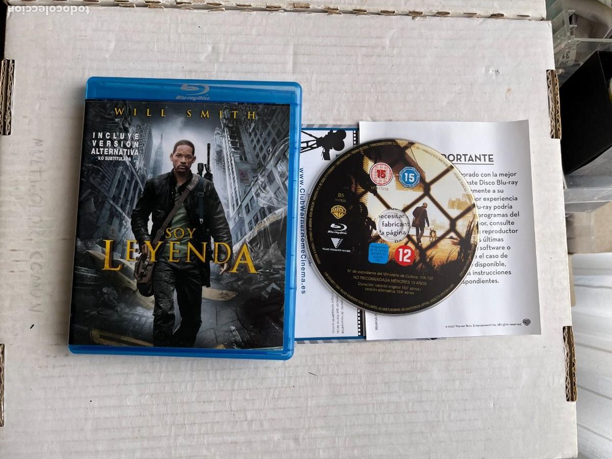 Cine: SOY LEYENDA - WILL SMITH PELICULA BRAY BLURAY KREATEN