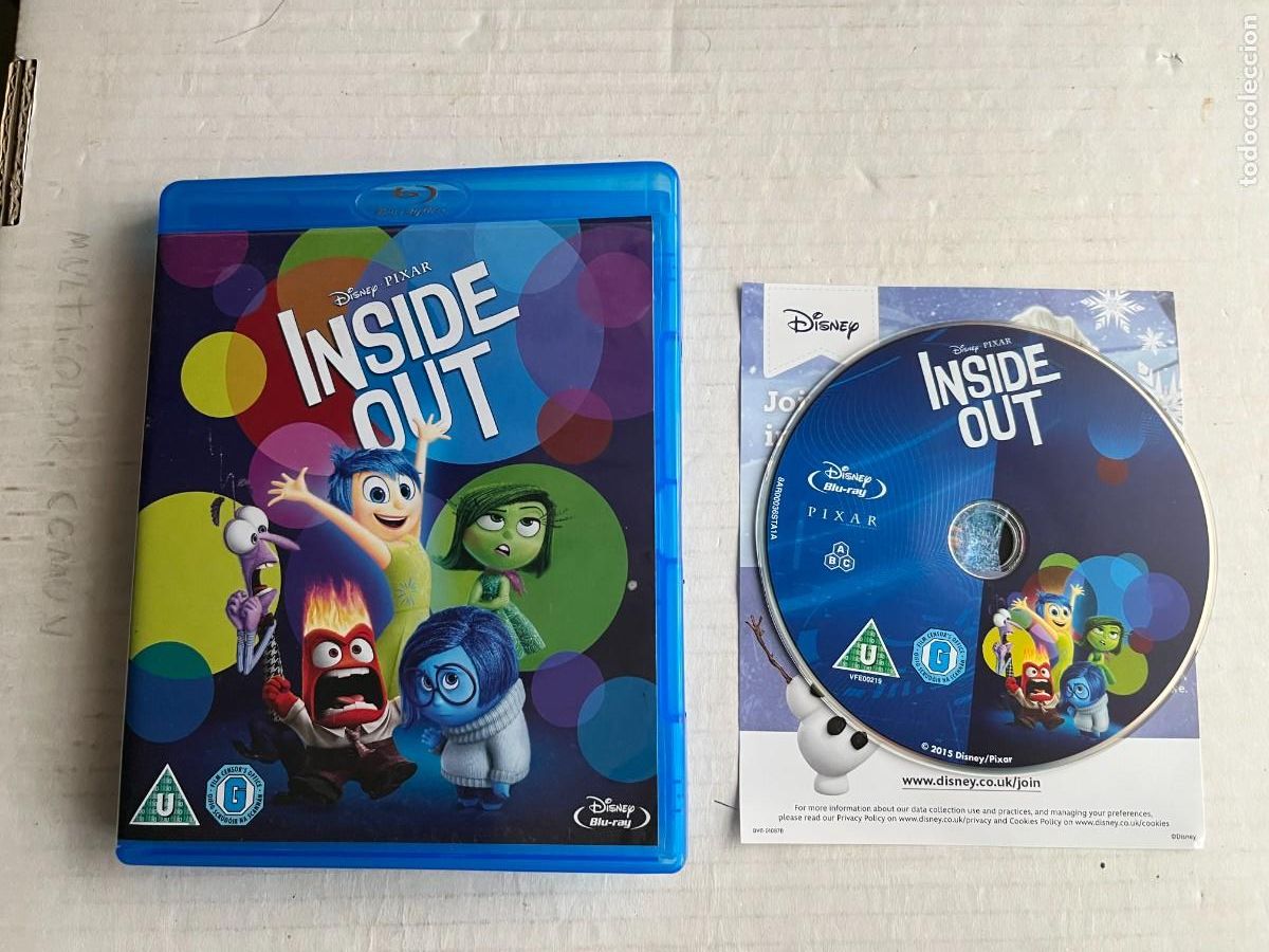 Cine: INSIDE OUT DISNEY PIXAR - PELICULA BRAY BLURAY KREATEN