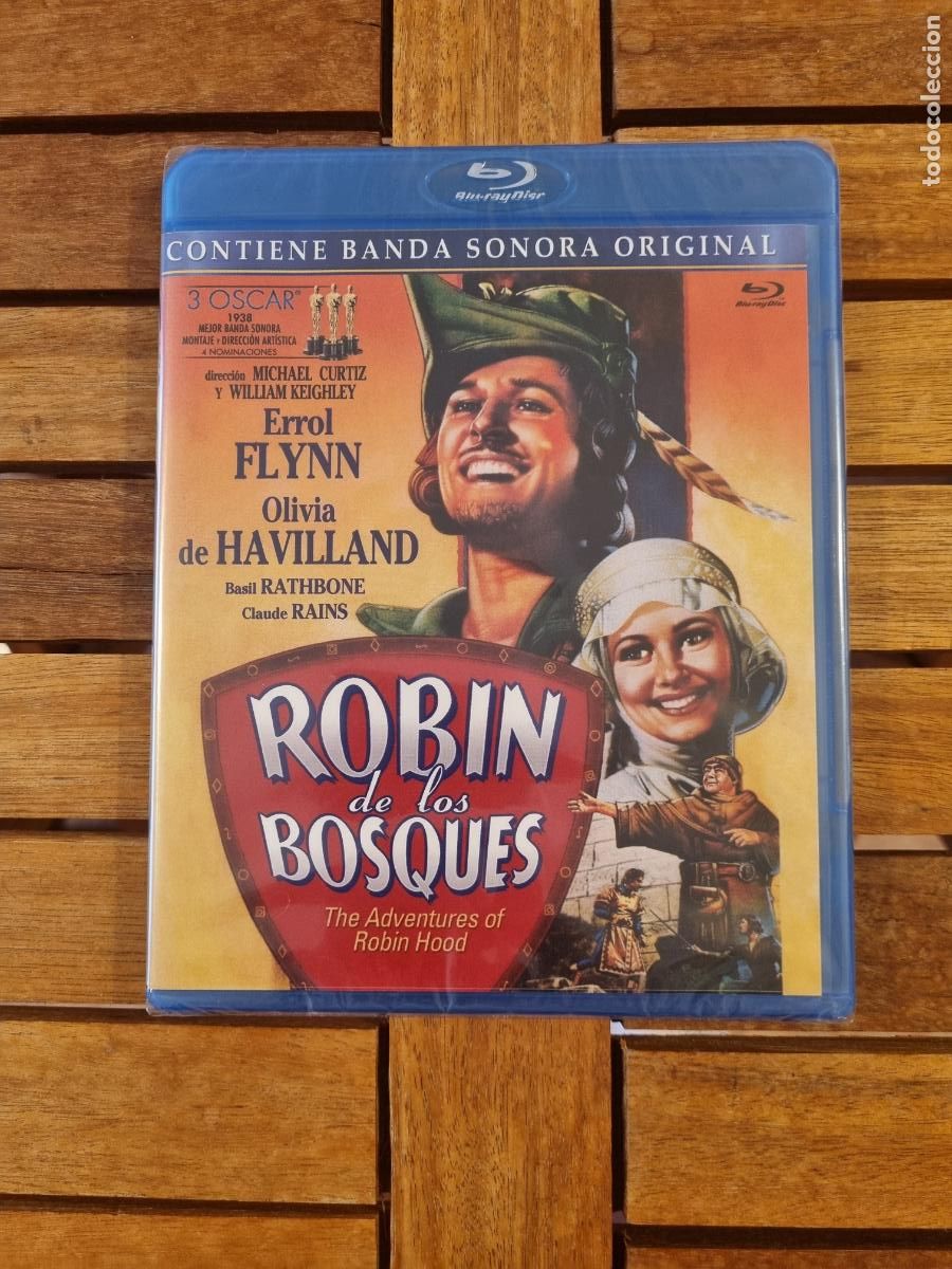 Cine: Robin de los Bosques - Blu-ray nuevo - The Adventures of Robin Hood