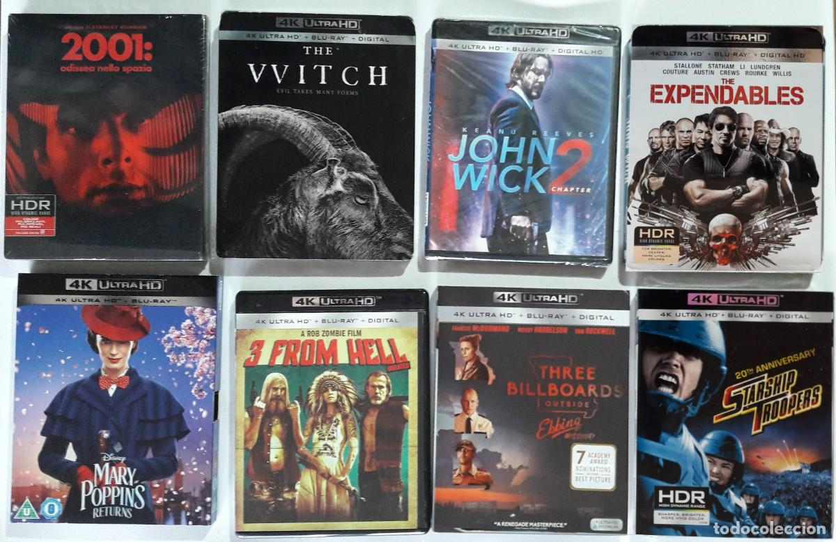 Cine: Lote 8 Pel&iacute;culas 4K Importaci&oacute;n