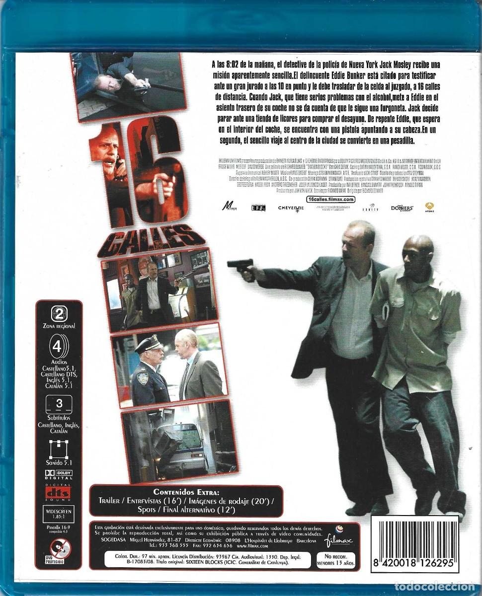 Cine: 16 CALLES BRUCE WILLIS (BLURAY) - Foto 2