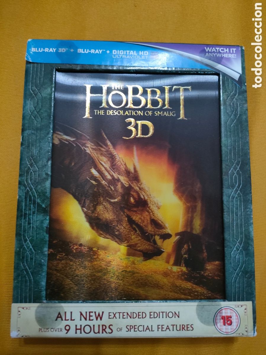 Cine: Blue ray 3d, blue ray + digital hd The hobbit The desolation of smaug