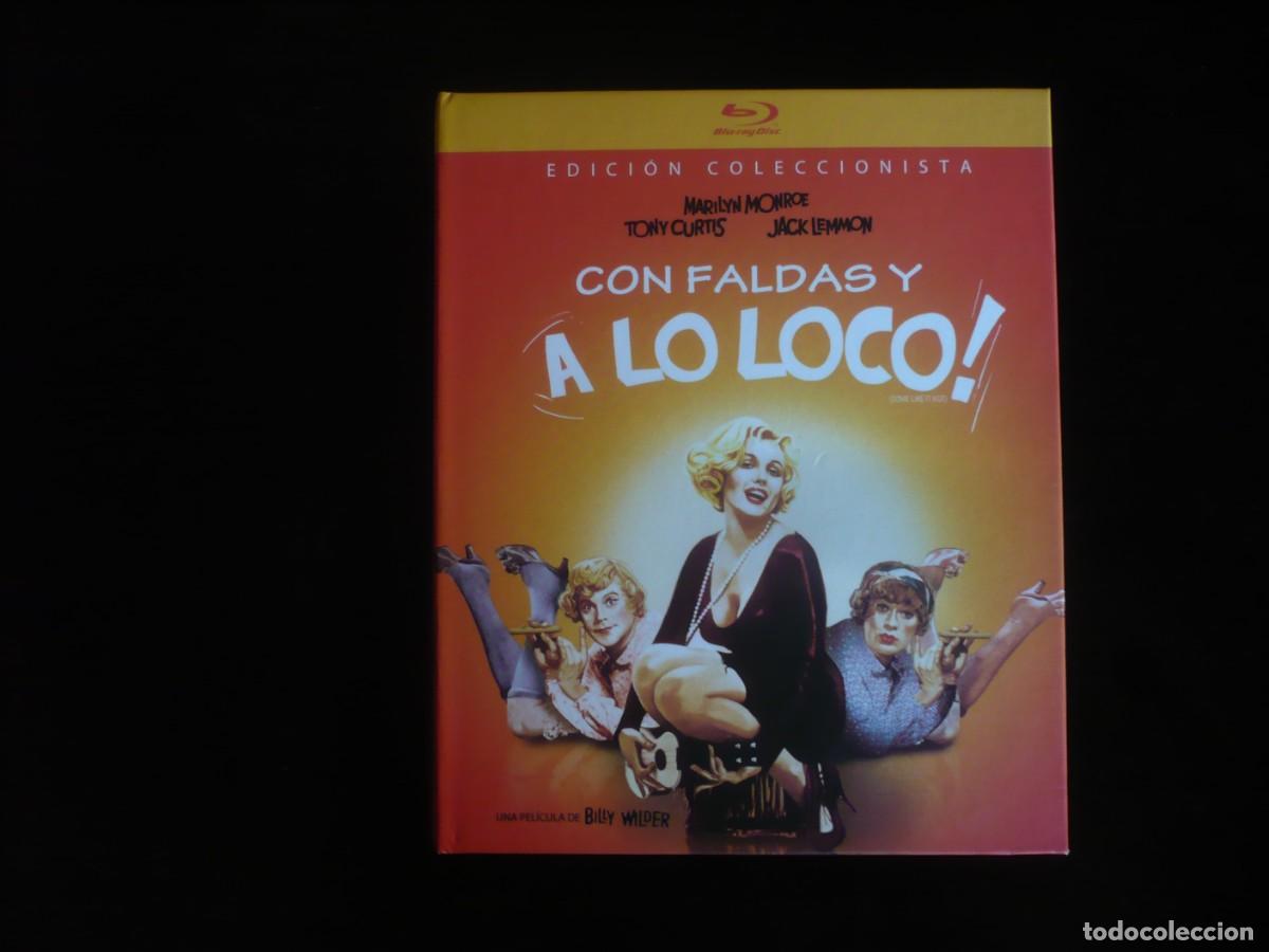 Cine: con faldas y a lo loco - edicion coleccionista con bluray + dvd + librito como nuevo