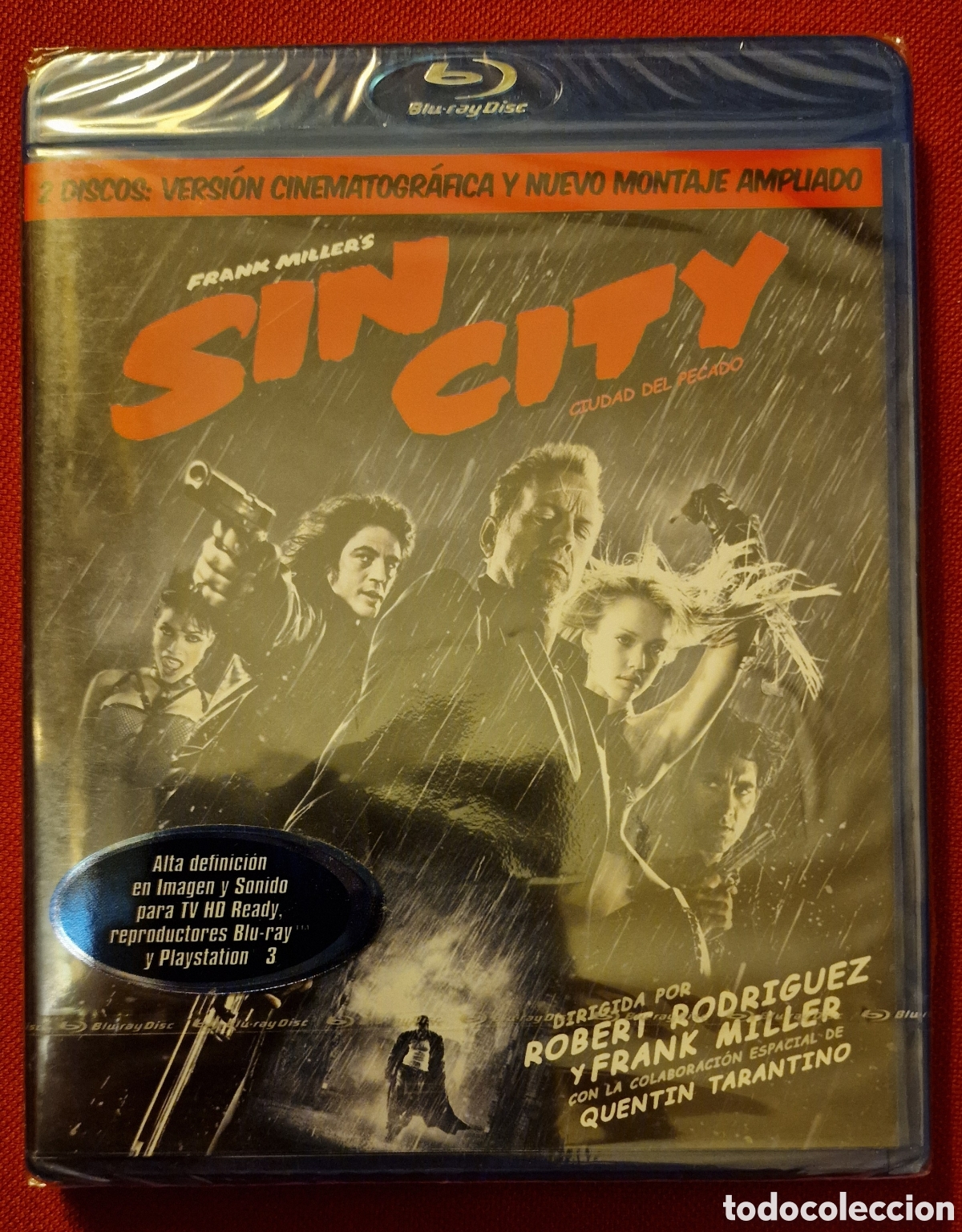Cine: Sin City. Blu-ray. Versi&oacute;n cinematogr&aacute;fica y nuevo montaje ampliado. Precintada