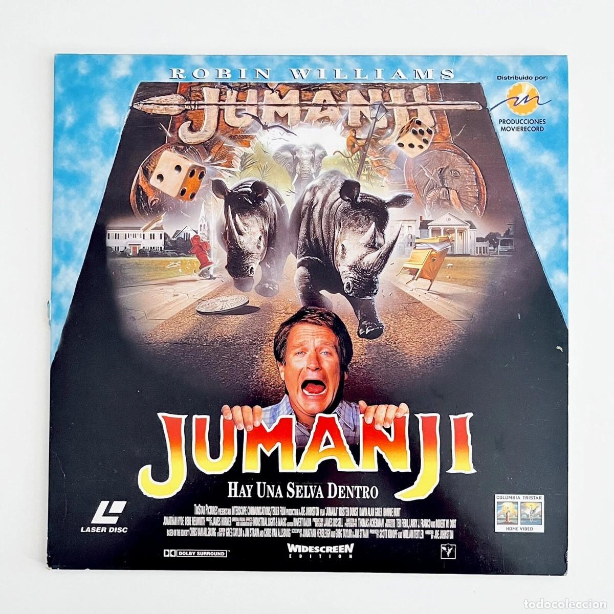 Cine: LASER DISC PAL JUMANJI Widescreen Edition 1995 laser disc Edici&oacute;n Espa&ntilde;ola FILM