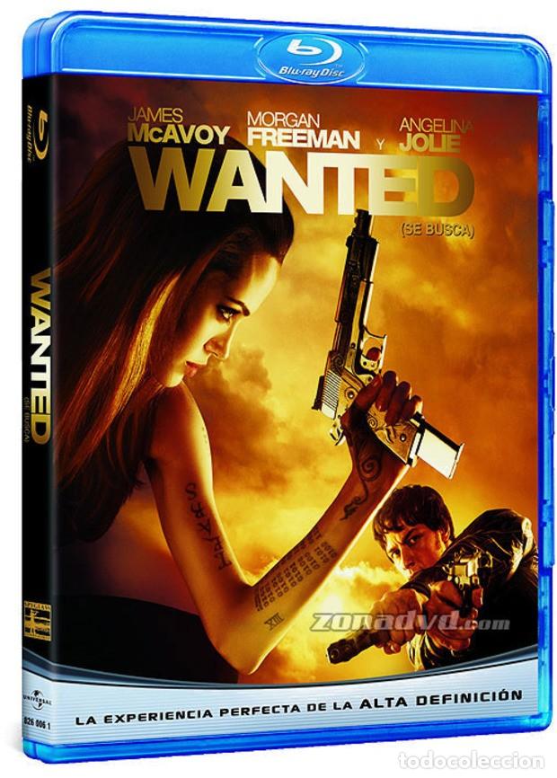 Cine: WANTED (SE BUSCA) - BLURAY COMO NUEVO CON ANGELINA JOLIE Y MORGAN FREEMAN