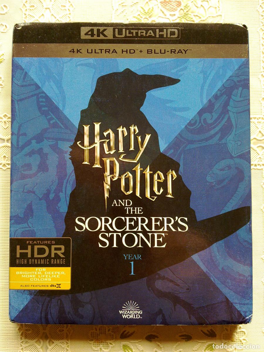 Cine: HARRY POTTER Y LA PIEDRA FILOSOFAL - 4K ULTRA HD BLU-RAY + BLU-RAY - EDICI&Oacute;N USA (SIN DISCO EXTRA)