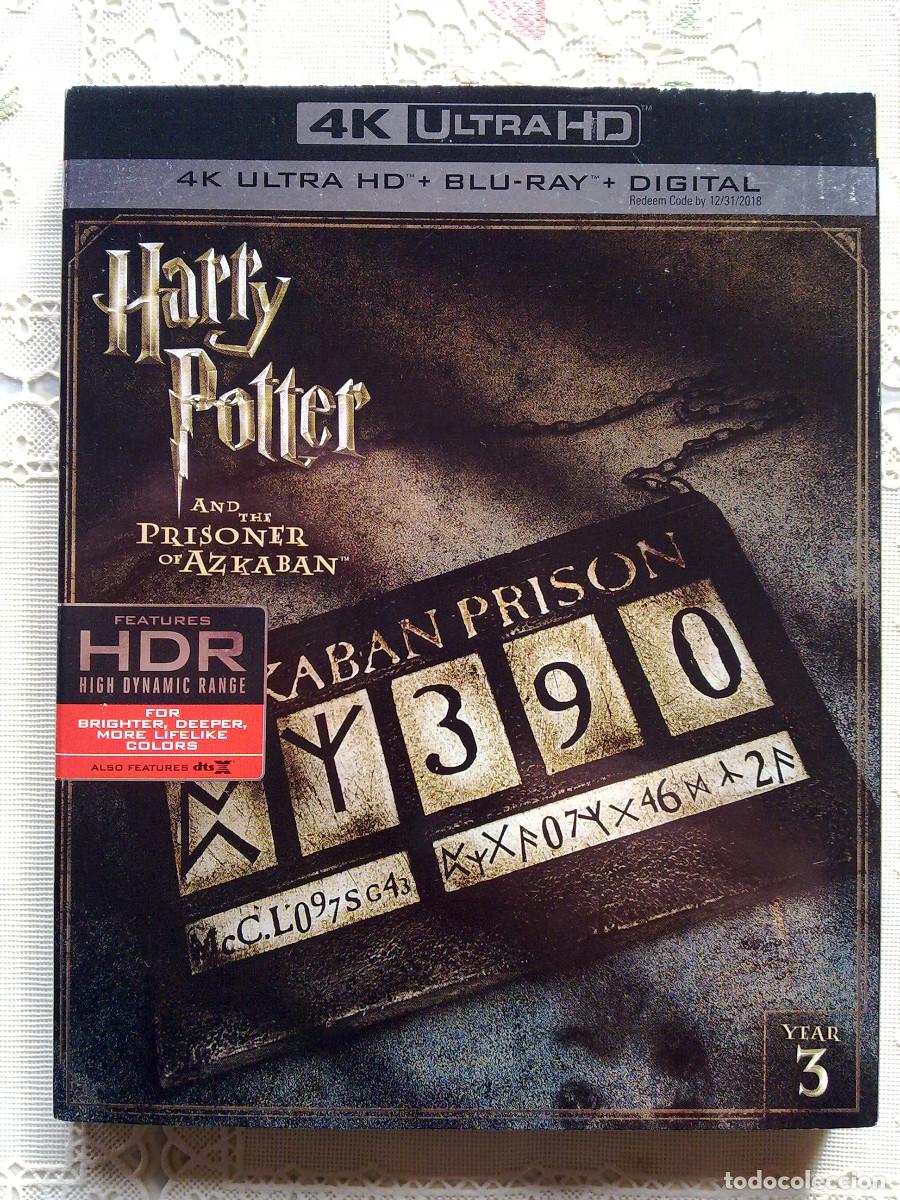 Cine: HARRY POTTER Y EL PRISIONERO DE AZKAB&Aacute;N - 4K ULTRA HD + 2 BLU-RAY - EDICI&Oacute;N USA (CON DISCO EXTRA)