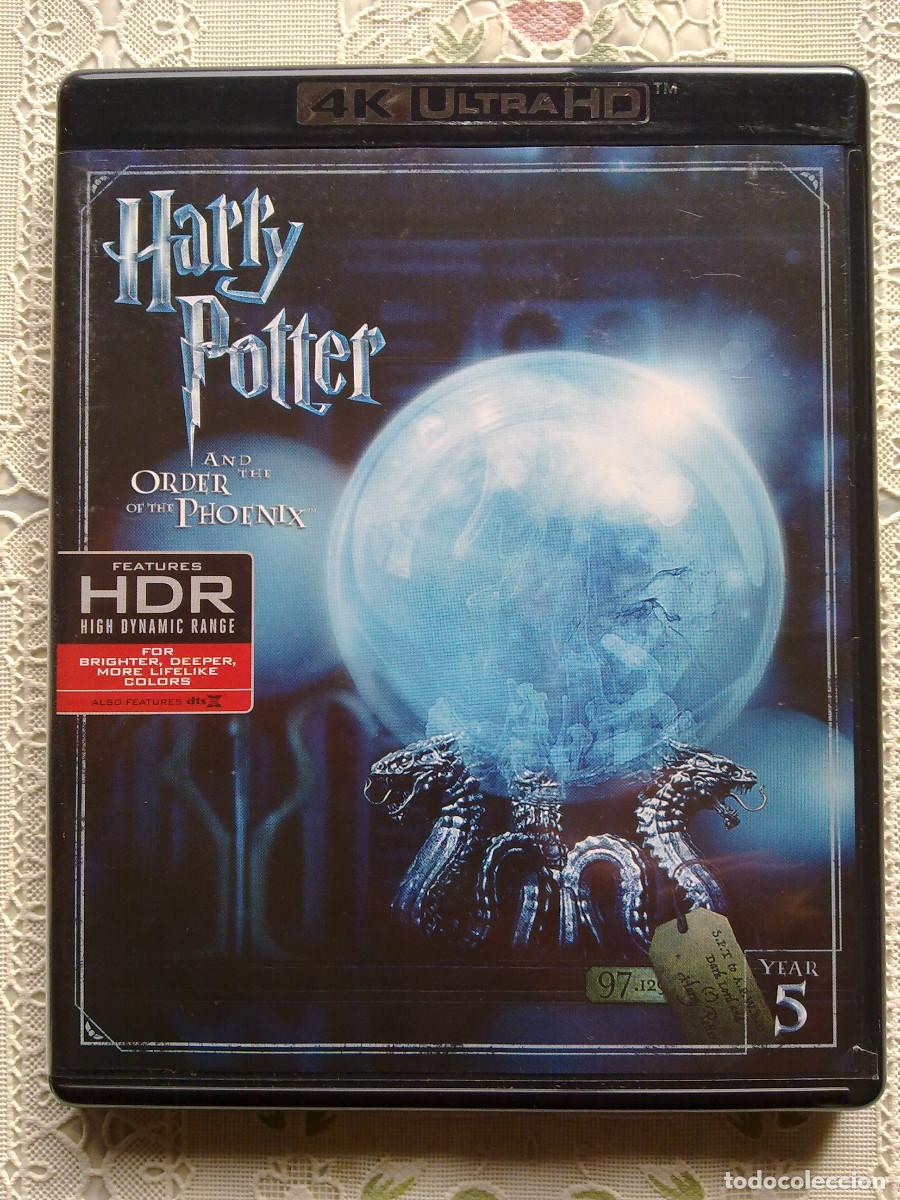 Cine: HARRY POTTER Y LA ORDEN DEL F&Eacute;NIX - 4K ULTRA HD BLU-RAY + BLU-RAY - EDICI&Oacute;N USA (SIN DISCO EXTRA)