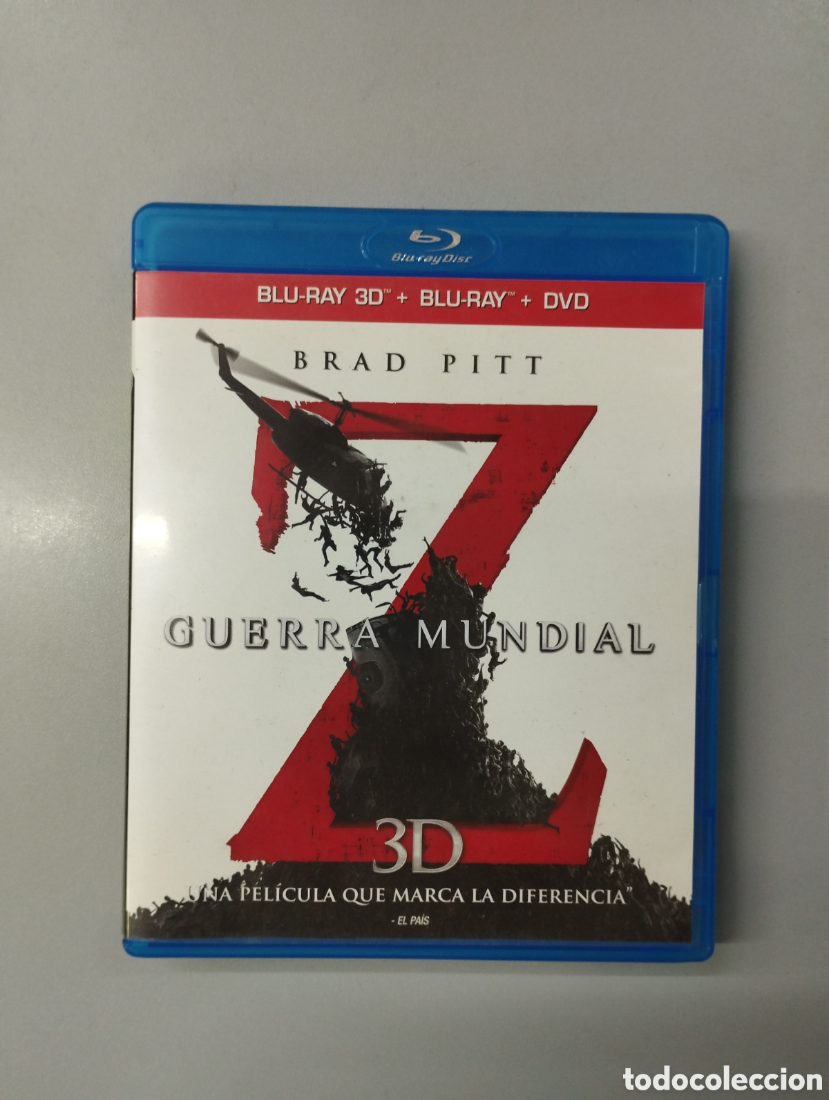 Cine: PELICULA BLU-RAY 3D GUERRA MUNDIAL Z (SOLO EL DISCO 3-D)
