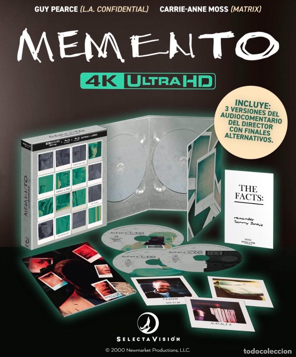 Cinema: MEMENTO (Christopher NOLAN, 2000) - EDICION 4K UHD + BLURAY
