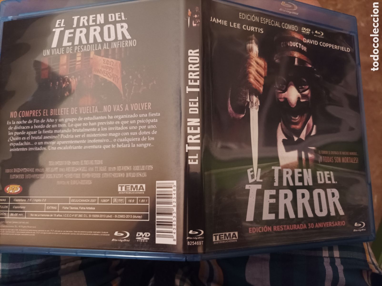 Cine: EL TREN DEL TERROR JAMIE LEE CURTIS BLURAY MAS DVD ORIGINALES