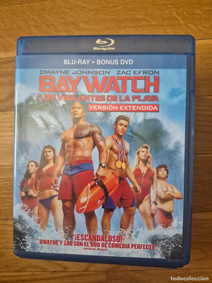 Cine: Baywatch, los vigilantes de la playa blu ray + dvd extras Seth Gordon Dwayne Johnson Zac Efron