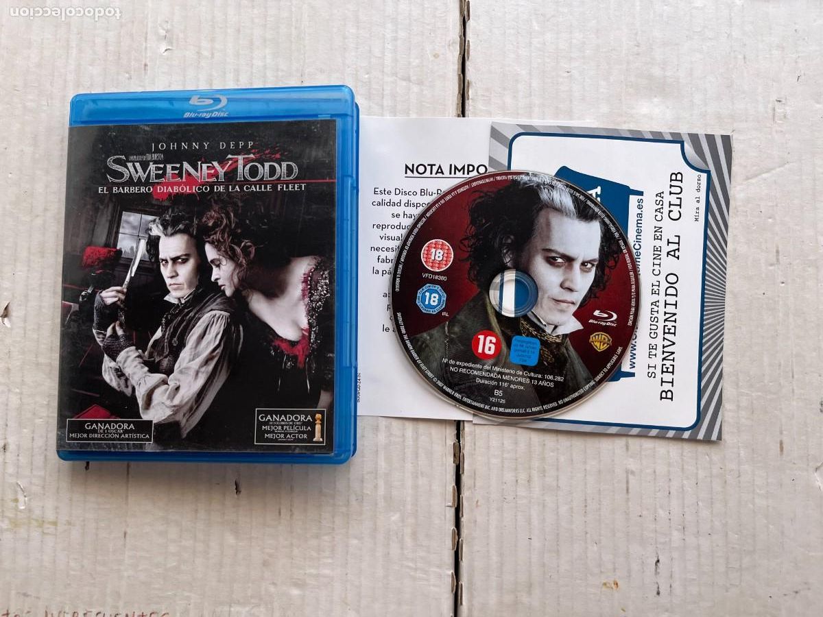 Cine: SWEENEY TODD BARBERO DIABOLICO CALLE FLEET - BLURAY BRAY KREATEN