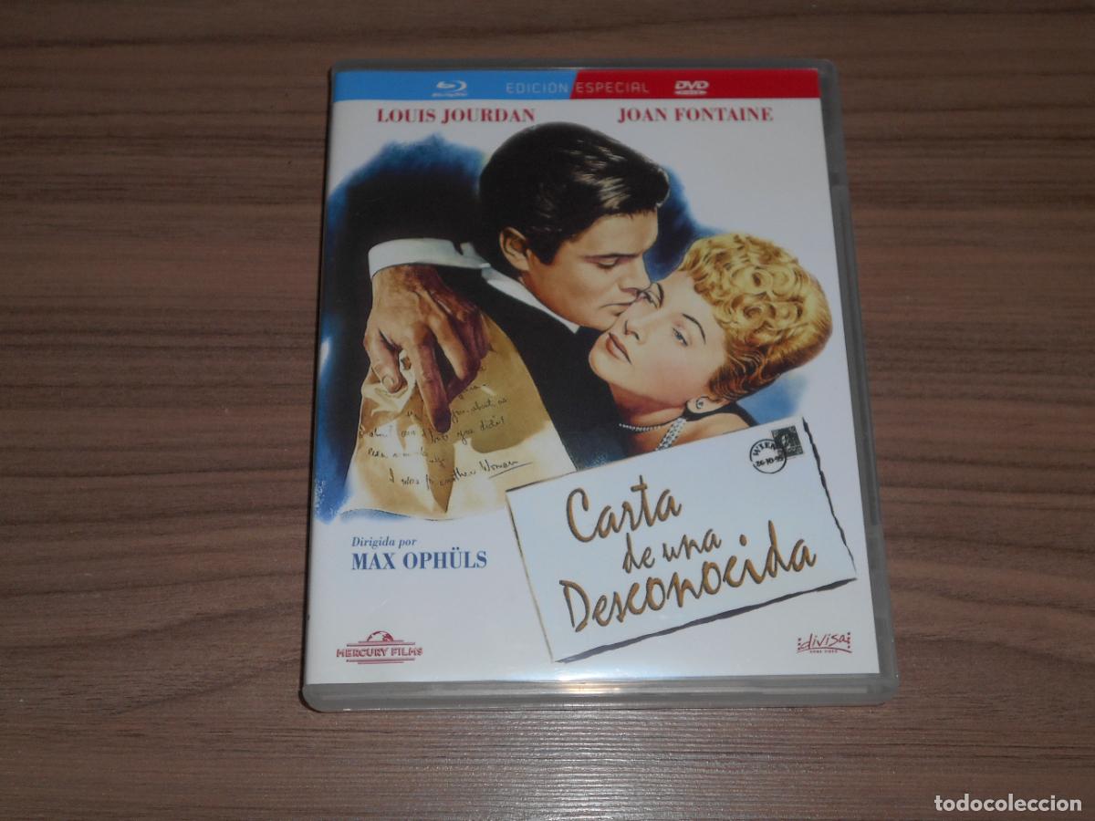 Cin&eacute;ma: CARTA DE UNA DESCONOCIDA Edicion Especial BLU-RAY DISC + DVD Louis Jourdan JOAN FONTAINE