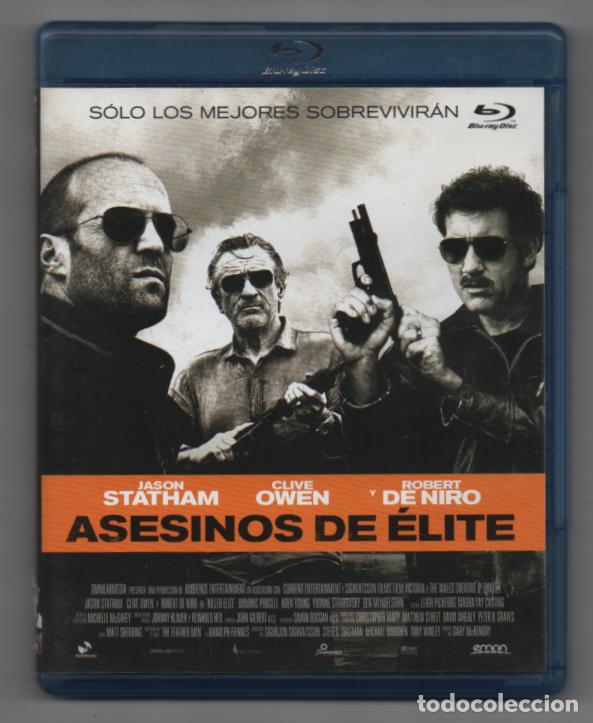 Cine: Asesinos de &eacute;lite. Blu-ray. Con Jason Statham, Cliff Owen y Robert de Niro