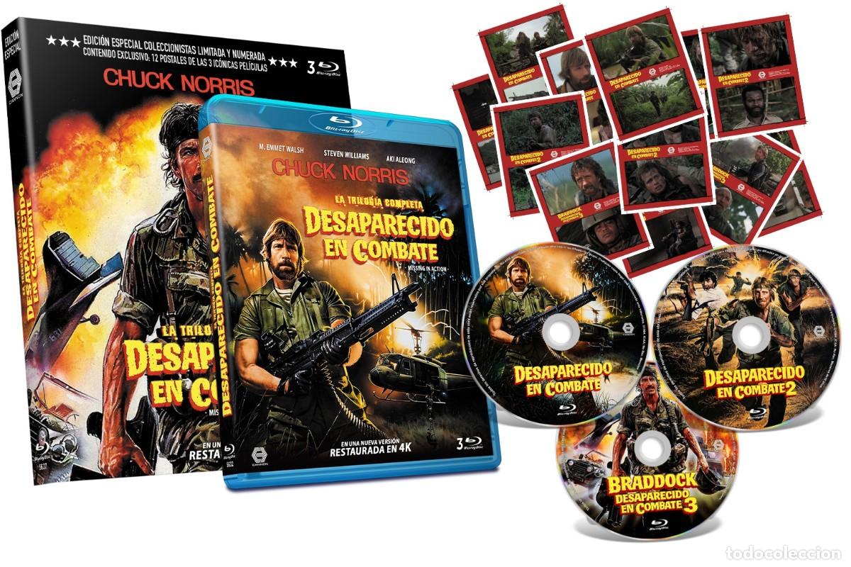 Cine: N0626 Trilogia Desaparecido en Combate 1-2-3 con Funda Limitada y Numerada 3 BDs
