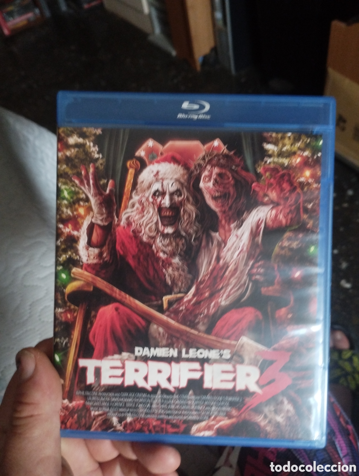 Cine: Terrifier 3 bluray car&aacute;tula reversible como nueva