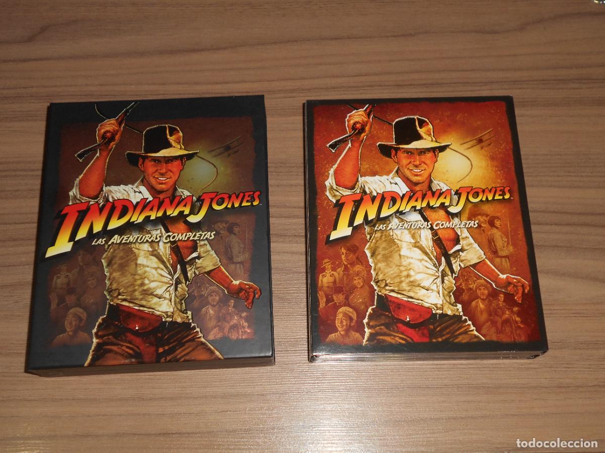 Cine: INDIANA JONES Las AVENTURAS Completas 5 BLU-RAY DISC Harrison Ford COMO NUEVO