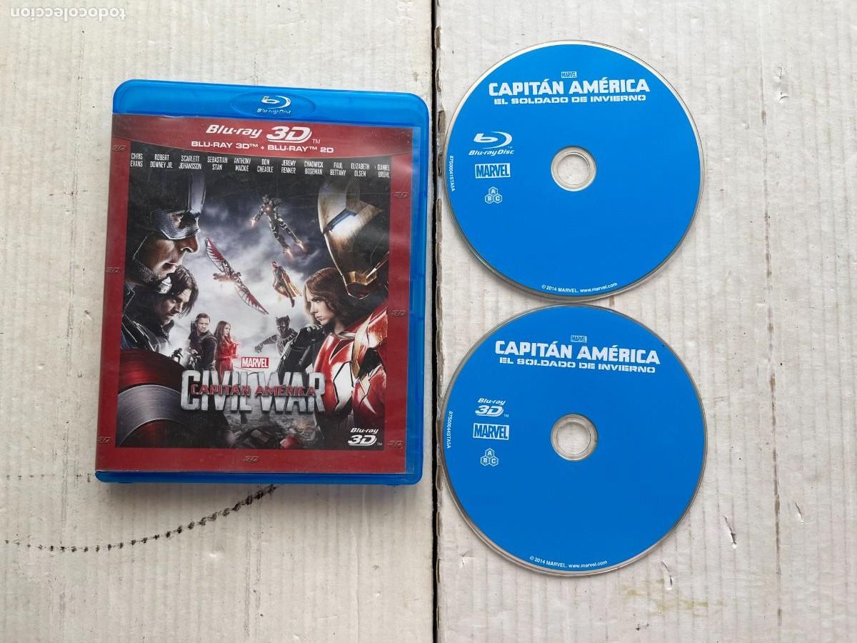 Cine: MARVEL CIVIL WAR CAPITAN AMERICA PELICULA BRAY BLURAY DVD KREATEN