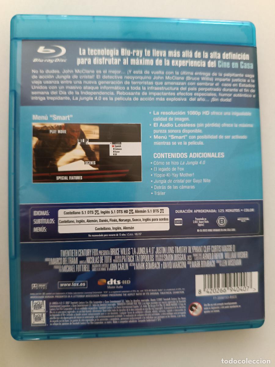 Cine: LA JUNGLA 4.0 (BRUCE WILLIS, LEN WISEMAN) BLU-RAY