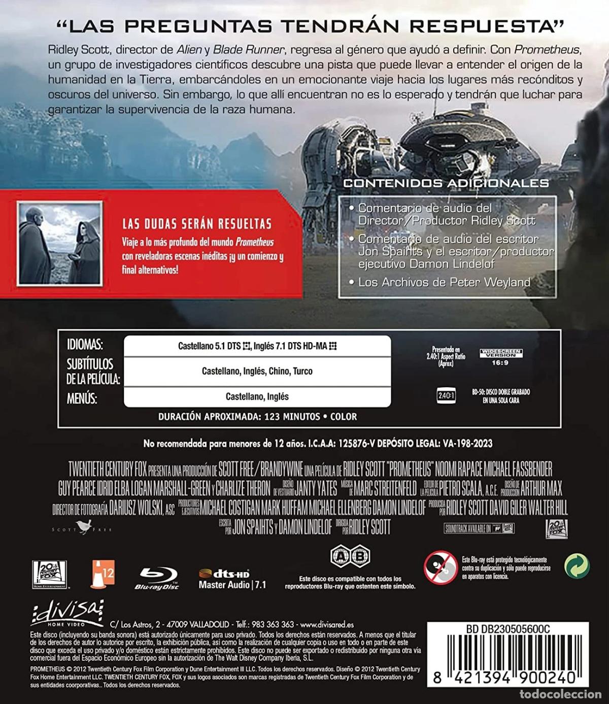 Cine: Prometheus (Blu-ray) [Blu-ray] - Foto 2