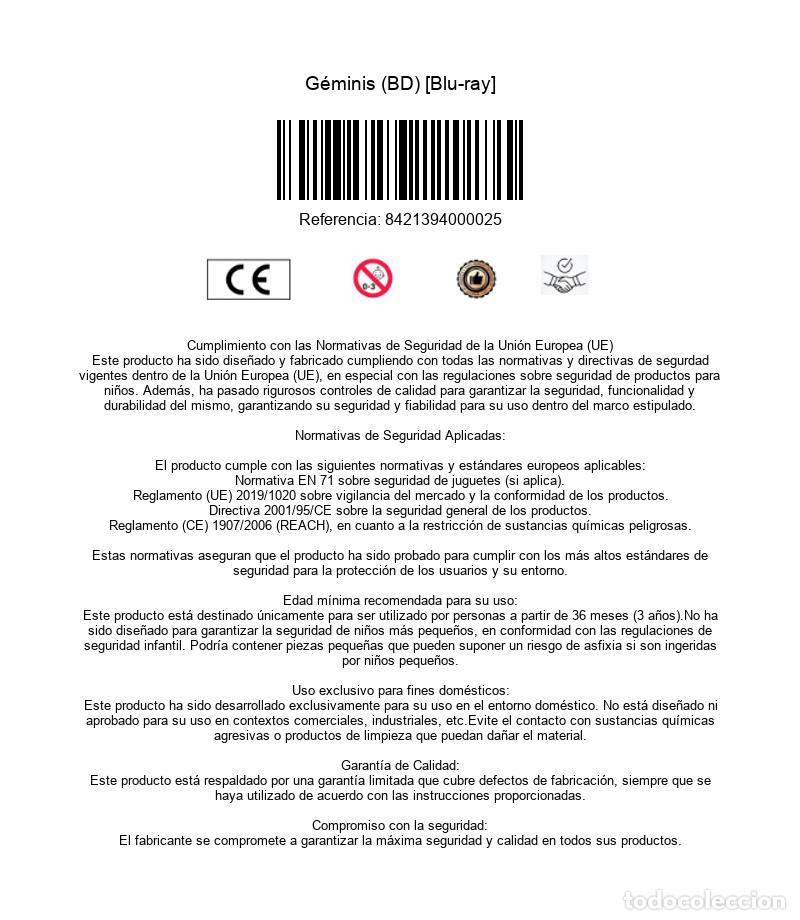 Cine: G&eacute;minis (BD) [Blu-ray] - Foto 3
