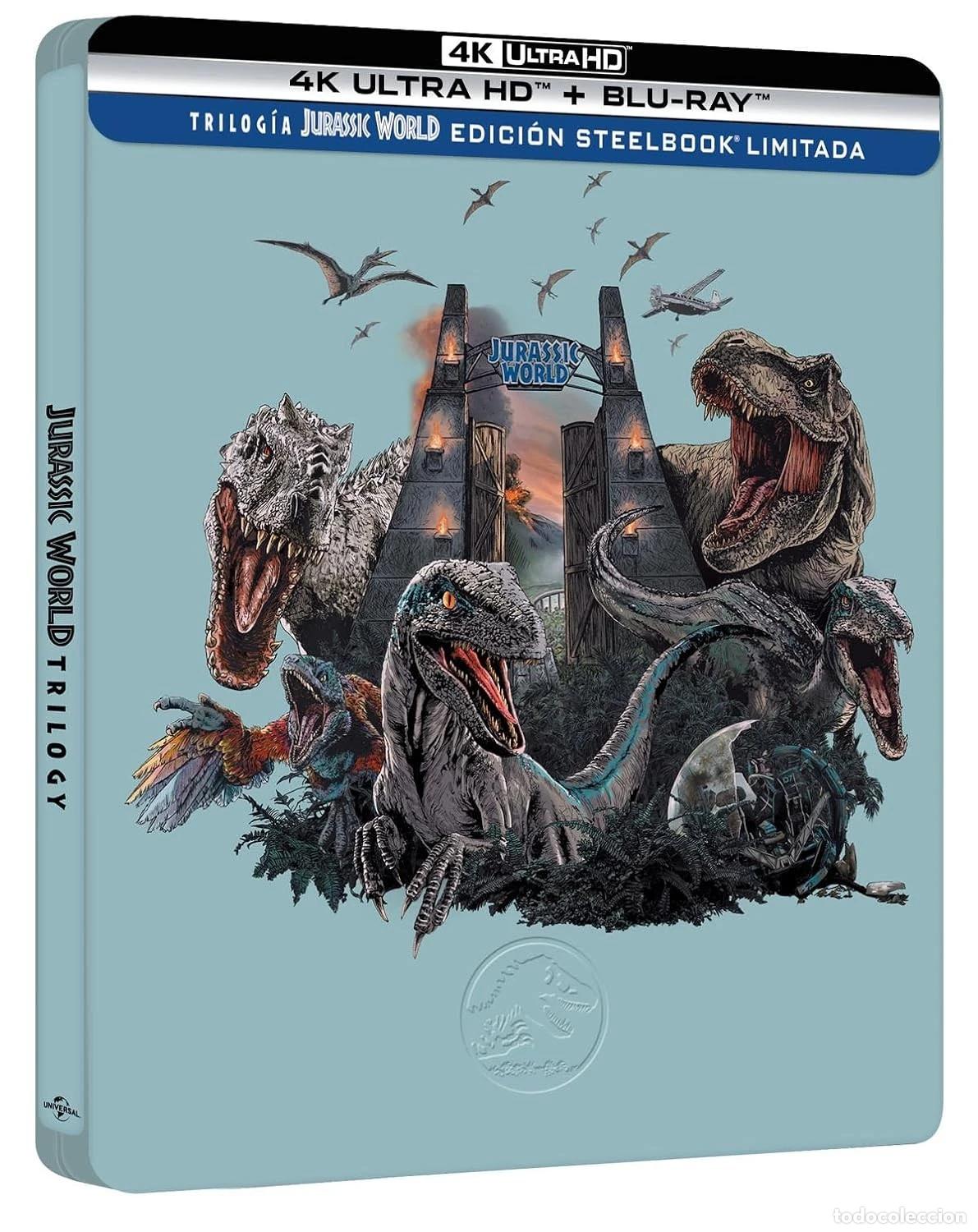 Cinema: Trilog&iacute;a Jurassic World (Metal) [4K UHD, Blu-ray] (2015, 2018, 2022)
