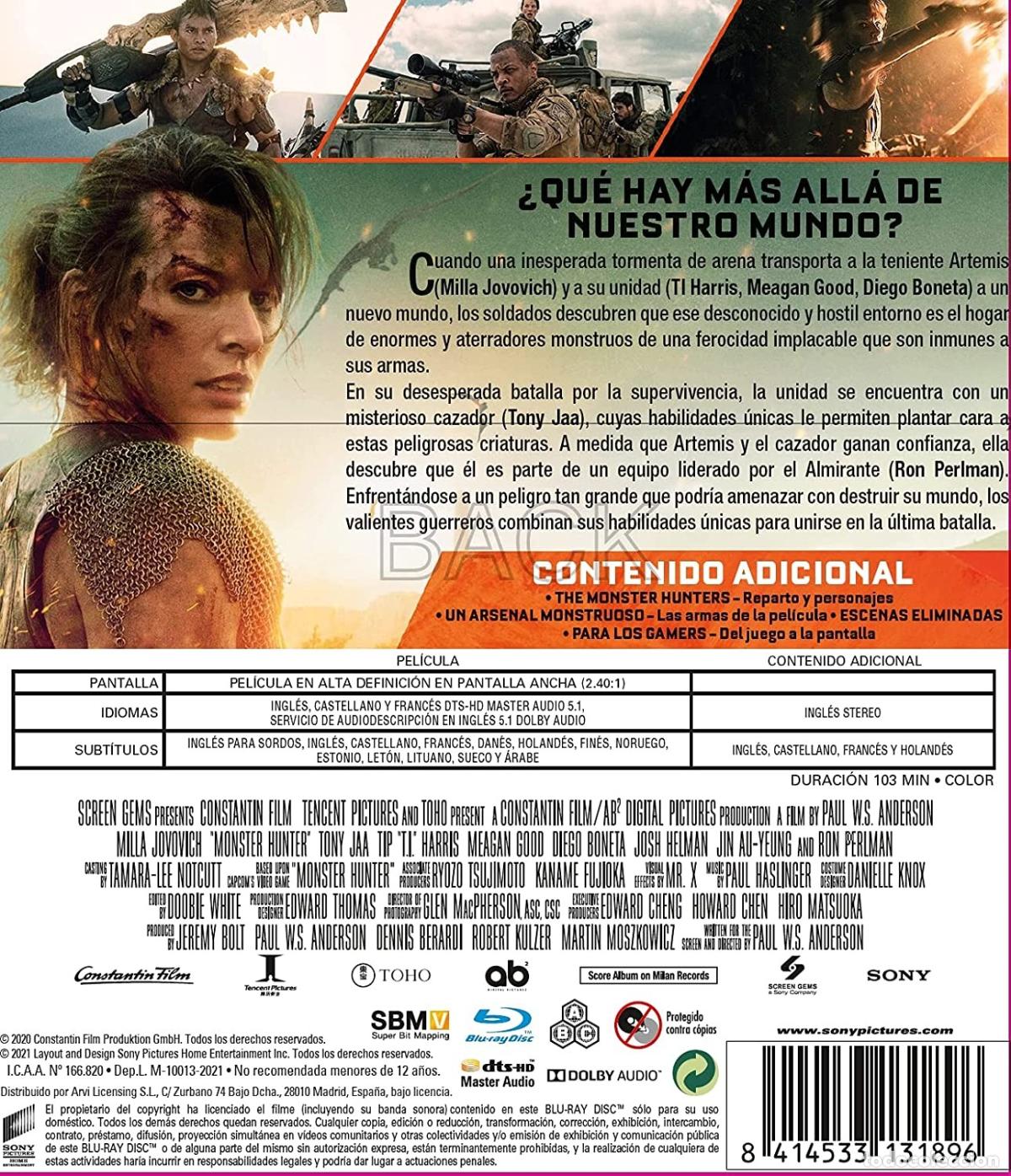 Cine: Monster Hunter [Blu-ray] - Foto 2