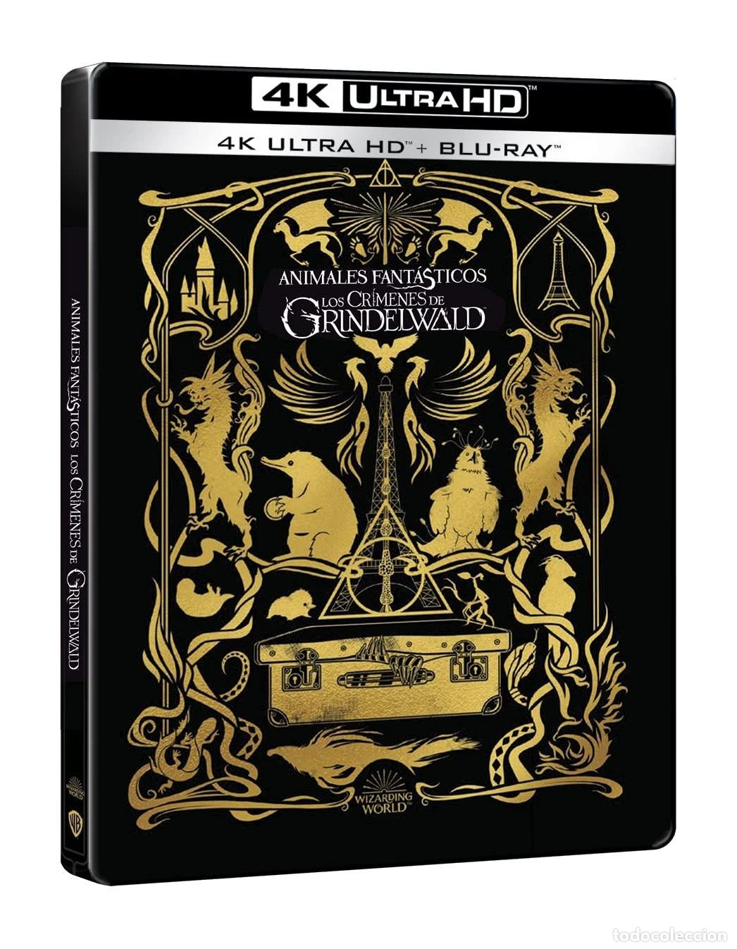 Cine: Animales fant&aacute;sticos 2: Los crimenes de Grindelwald (4K UHD + Blu-ray) (Ed. especial met&aacute;lica) [Blu-