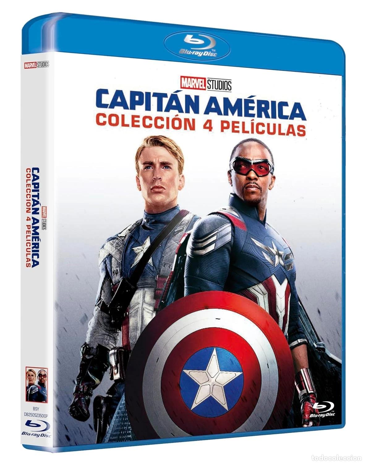 Kino: Capit&aacute;n Am&eacute;rica: Colecci&oacute;n 4 Pel&iacute;culas (4 discos, Edici&oacute;n con funda) [Blu-ray] (Varios a&ntilde;os) Captain