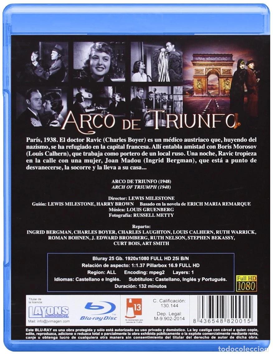 Cine: ARCO DE TRIUNFO (BLU-RAY) - Foto 2