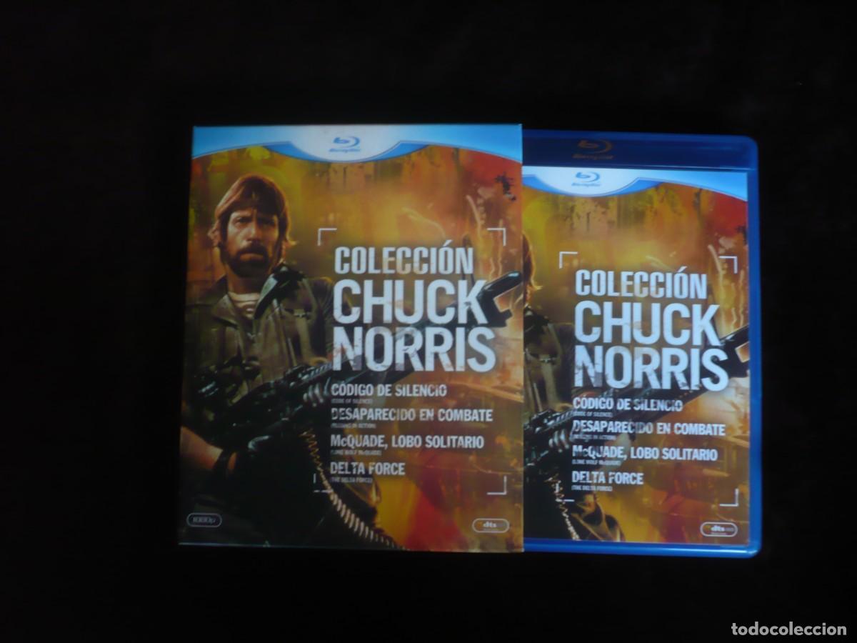 Cine: coleccion chuck norris desaparecido en combate codigo de silencio delta force mc 4 bluray como nuevo