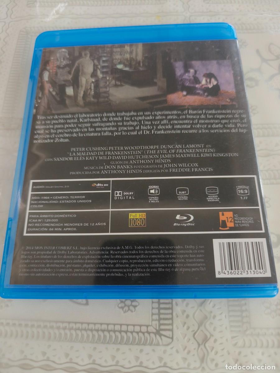 Cine: BLU RAY - LA MALDAD DE FRANKENSTEIN - PETER CUSHING - LEER CONDICIONES DE VENTA - Foto 2