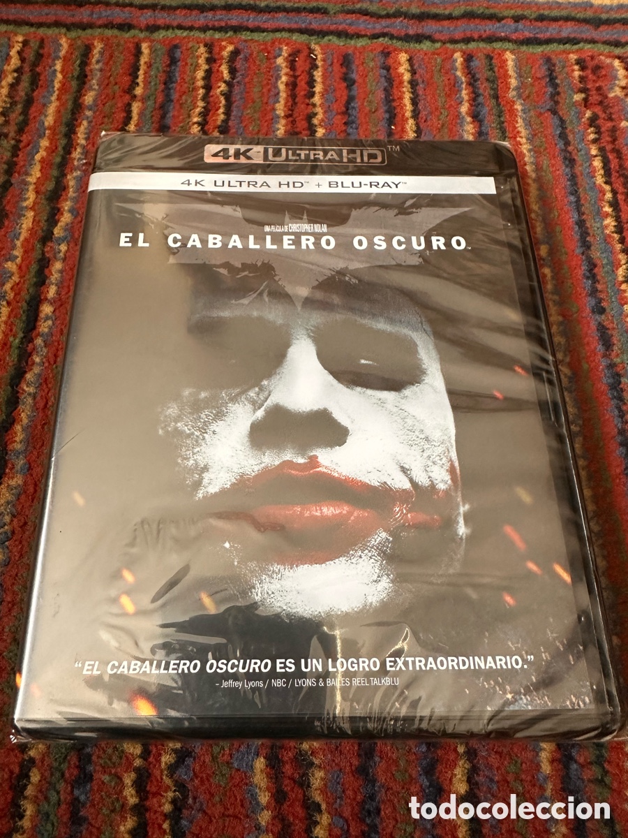 Cine: El caballero oscuro 4K, HD + BLU Ride, nuevo precintado