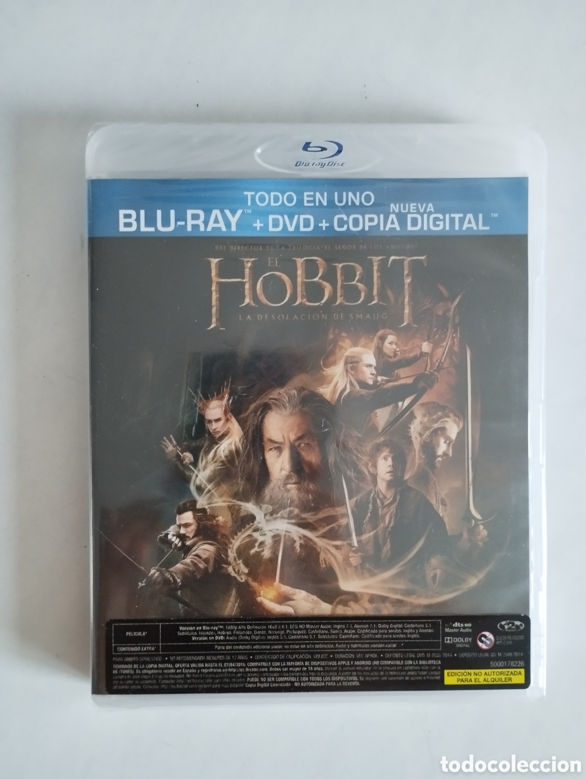 Cinema: PELICULA EL HOBBIT LA DESOLACI&Oacute;N DE SMAUG (EDICI&Oacute;N 2 DISCOS BLU-RAY+DVD) SIN ABRIR PRECINTADA